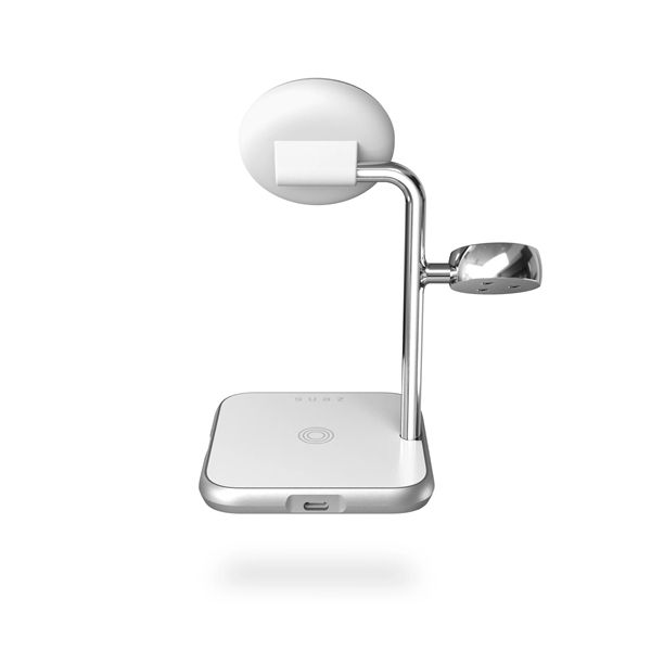 4 In 1 Magsafe + Watch Wireless Charging Station - Bianco - Zens - ZNS.ZEDC22W/00