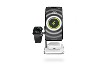 4 In 1 Magsafe + Watch Wireless Charging Station - Bianco - Zens - ZNS.ZEDC22W/00