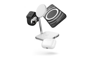 4 In 1 Magsafe + Watch Wireless Charging Station - Bianco - Zens - ZNS.ZEDC22W/00