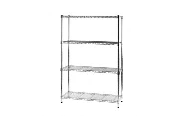 Libreria Light Cromo Con 4 Piani Cm 36 X 90 X 137 Linea Archimede Serena Group - AC1436-4