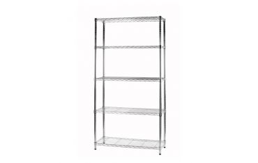 Libreria Light Cromo Con 5 Piani Cm 35 X 90 X 177 Linea Archimede Serena Group - AC1436-5