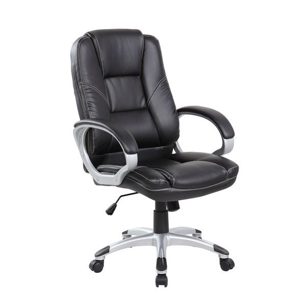 Poltrona Presidenziale Boston Con Braccioli Serena Group Nera - E9258H