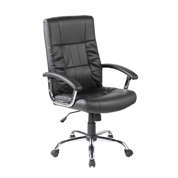 Poltrona Presidenziale Baltimora Con Braccioli Serena Group Nera - E9055H