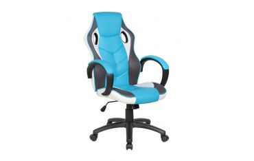 Poltrona Gaming Adulti Las Vegas Serena Group Bianca/azzurra - GA9381LA
