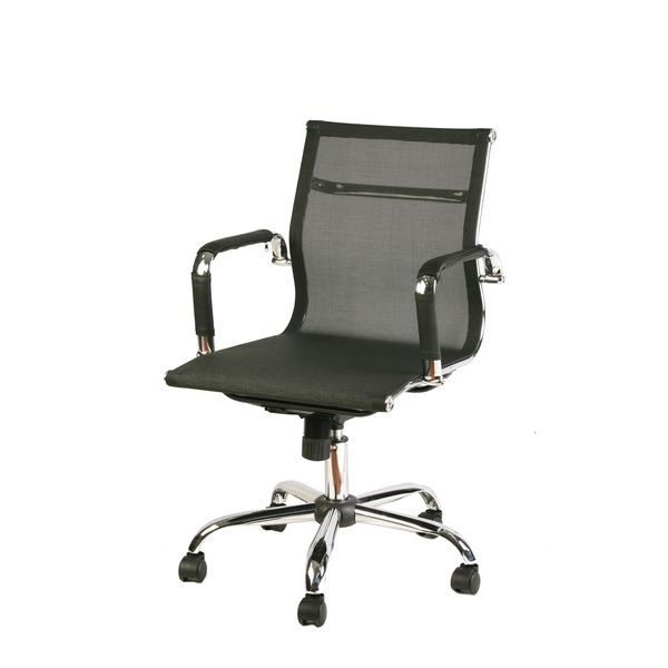 Poltrona Direzionale Dallas In Rete Con Braccioli Serena Group Nera - HC9817M