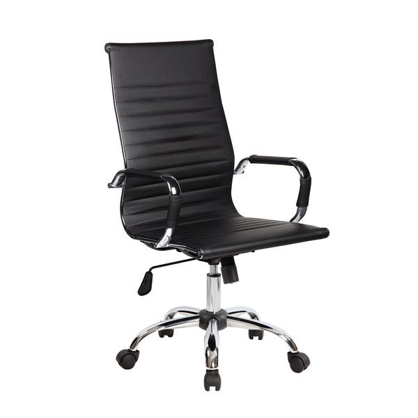 Poltrona Presidenziale Dallas In Pu Con Braccioli Serena Group Nera - HC9815H