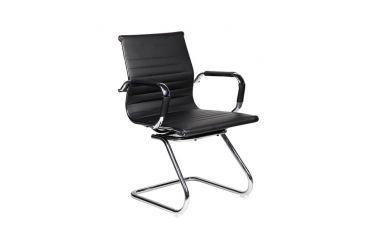 Poltrona Attesa Dallas In Pu Con Braccioli Serena Group Nera - HC9815G