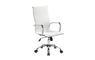 Poltrona Presidenziale Dallas In Pu Con Braccioli Serena Group Bianca - HC9814H