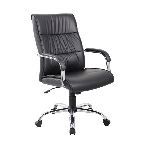 Poltrona Presidenziale Los Angeles In Pu Con Braccioli Serena Group Nera - E9249HK