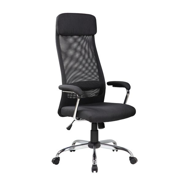 Poltrona Presidenziale Houston Con Braccioli Serena Group Nera - E82062K