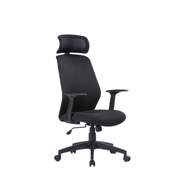 Poltrona Presidenziale Tampa Con Braccioli E Poggiatesta Serena Group Nera - W177K