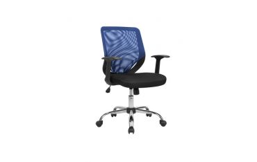 Poltrona Operativa Tucson Con Braccioli Serena Group Blu - W095B