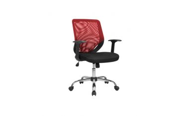 Poltrona Operativa Tucson Con Braccioli Serena Group Rossa - W095R