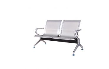 Panca 2 Posti In Acciaio Microforato Serena Group Grigio - SJ820G-2