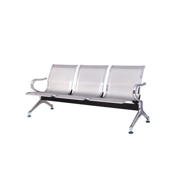 Panca 3 Posti In Acciaio Microforato Serena Group Grigio - SJ820G-3