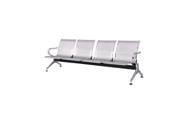 Panca 4 Posti In Acciaio Microforato Serena Group Grigio - SJ820G-4