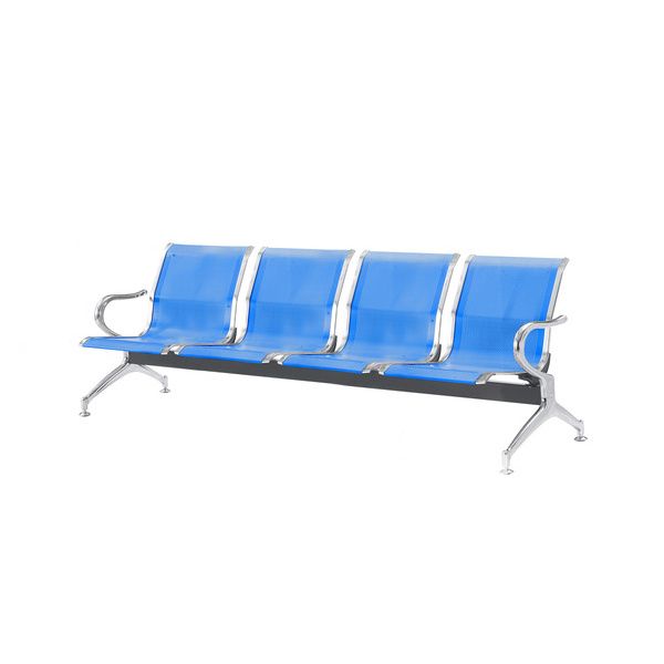 Panca 4 Posti In Acciaio Microforato Serena Group Blu - SJ830B-4