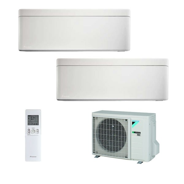 Climatizzatore Daikin Dual Split STYLISH Bianco inverter R 32 bluevolution 9000+9000 con 2MXM50M 9+9