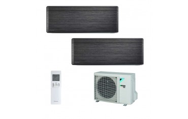 Climatizzatore Daikin Dual Split STYLISH Blackwood inverter R 32 bluevolution 9000+9000 con 2MXM40M 9+9