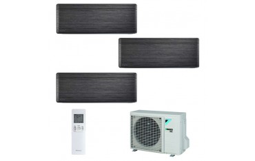 Climatizzatore Daikin Trial Split STYLISH Blackwood inverter R 32 bluevolution 9000+9000+9000 con 3MXM68M 9+9+9