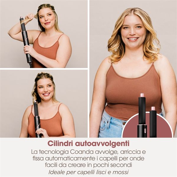 Styler E Asciugacapelli Shark Flexstyle - Nero E Oro Rosa Hd424eu - Shark - SHR.HD424EU