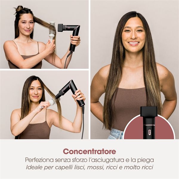 Styler E Asciugacapelli Shark Flexstyle - Nero E Oro Rosa Hd424eu - Shark - SHR.HD424EU