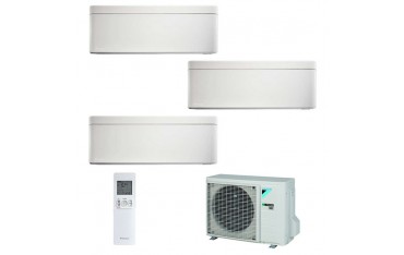 Climatizzatore Daikin Trial Split STYLISH Bianco inverter R 32 bluevolution 9000+9000+12000 con 3MXM68M 9+9+12