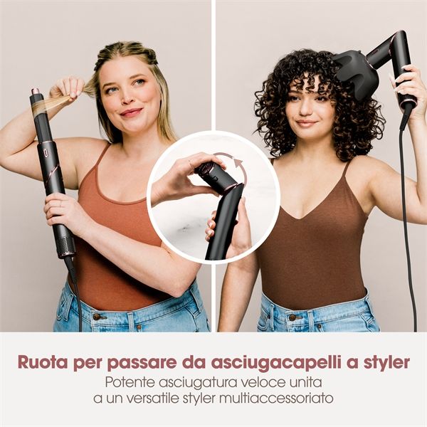 Styler E Asciugacapelli Shark Flexstyle - Nero E Oro Rosa Hd424eu - Shark - SHR.HD424EU