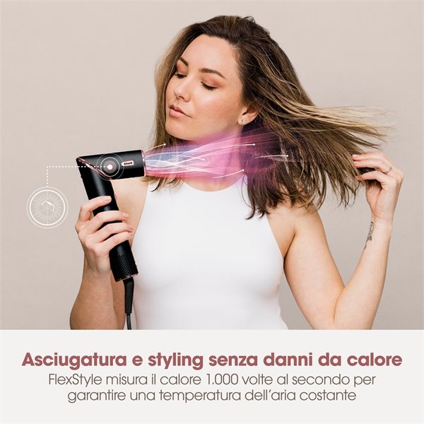 Styler E Asciugacapelli Shark Flexstyle - Nero E Oro Rosa Hd424eu - Shark - SHR.HD424EU