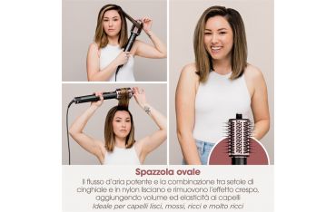 Styler E Asciugacapelli Shark Flexstyle - Nero E Oro Rosa Hd424eu - Shark - SHR.HD424EU