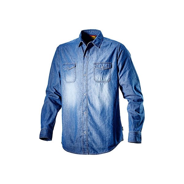 Camicia da lavoro Diadora Shirt Denim New Blue Washing - 702.171663