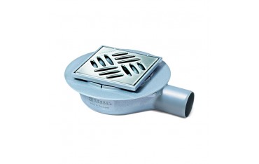 Canaletta Doccia Kessel L'Ultrapiatto 45740.20 Ø 40 laterale in acciaio inox