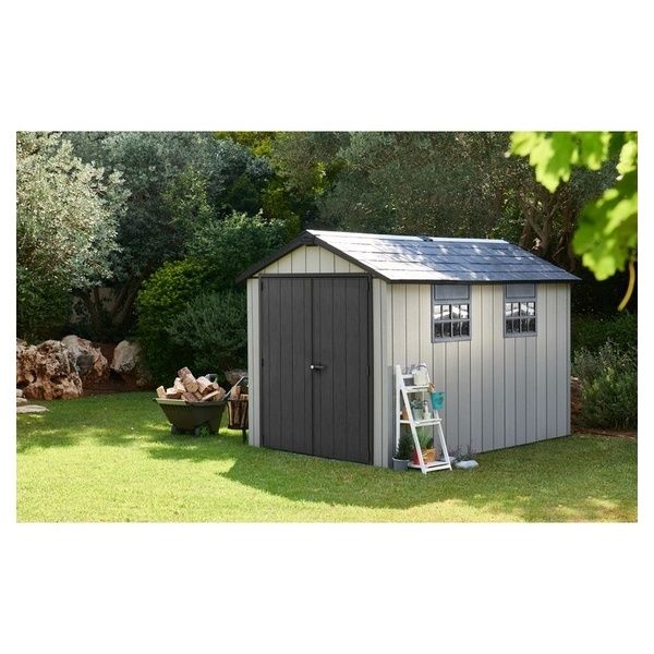 Set Di 2 Viti Perno Di Ricambio Per Capannoni Da Giardino Keter Oakland E Fusion, In Plastica Tecnica Resistente A Intemperie, Fissaggio Strutturale