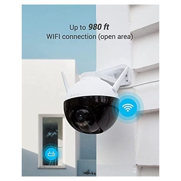 Telecamera Di Sicurezza WiFi 1080P Per Interni/Esterni – Visione Notturna, Audio Bidirezionale, Batteria Ricaricabile, Supporto SD 128GB