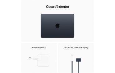 Macbook Air 13\" M2 Core 8 Cpu Core 8 Gpu 8gb/256gb - Mezzanotte - Apple - APP.MLY33T/A