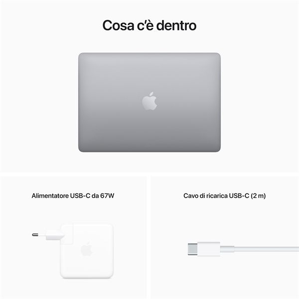 Macbook Pro 13\" M2 Core 8 Cpu Core 10 Gpu 512gb Ssd - Grigio Siderale - Apple - APP.MNEJ3T/A