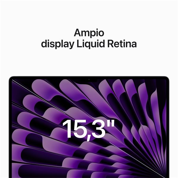 Macbook Air 15\" M2 Chip 8-core Cpu 10-core Gpu 256gb - Grigio Siderale - Apple - APP.MQKP3T/A