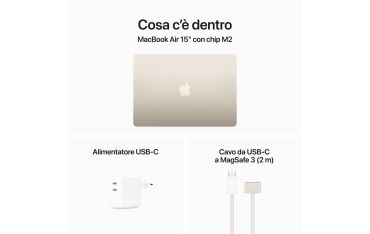 Macbook Air 15\" M2 Chip 8-core Cpu 10-core Gpu 256gb - Galassia - Apple - APP.MQKU3T/A