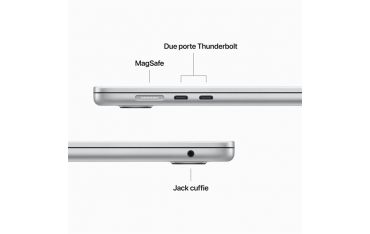 Macbook Air 15\" M2 Chip 8-core Cpu 10-core Gpu 512gb - Argento - Apple - APP.MQKT3T/A