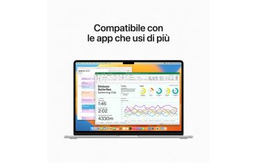 Macbook Air 15\" M2 Chip 8-core Cpu 10-core Gpu 512gb - Argento - Apple - APP.MQKT3T/A
