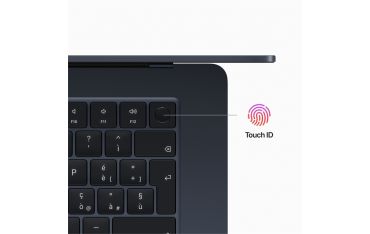 Macbook Air 15\" M2 Chip 8-core Cpu 10-core Gpu 256gb - Mezzanotte - Apple - APP.MQKW3T/A