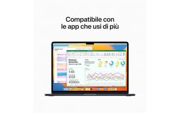 Macbook Air 15\" M2 Chip 8-core Cpu 10-core Gpu 512gb - Mezzanotte - Apple - APP.MQKX3T/A