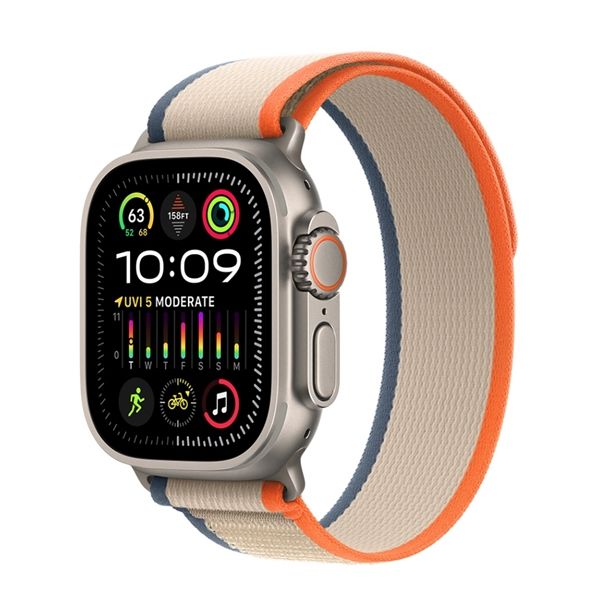Watch Ultra 2 Gps + Cellular 49mm Titanio - Cinturino Trail Loop
Arancione/beige S/m - Apple - APP.MRF13TY/A