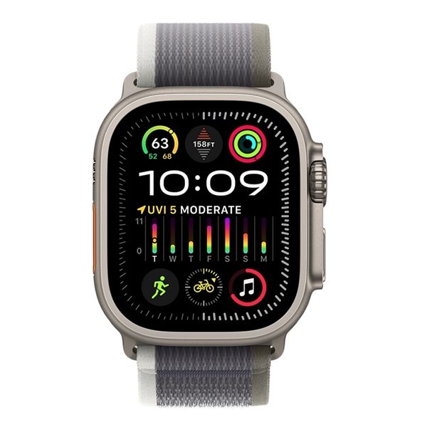 Watch Ultra 2 Gps + Cellular 49mm Titanio - Cinturino Trail Loop
Verde/grigio S/m - Apple - APP.MRF33TY/A