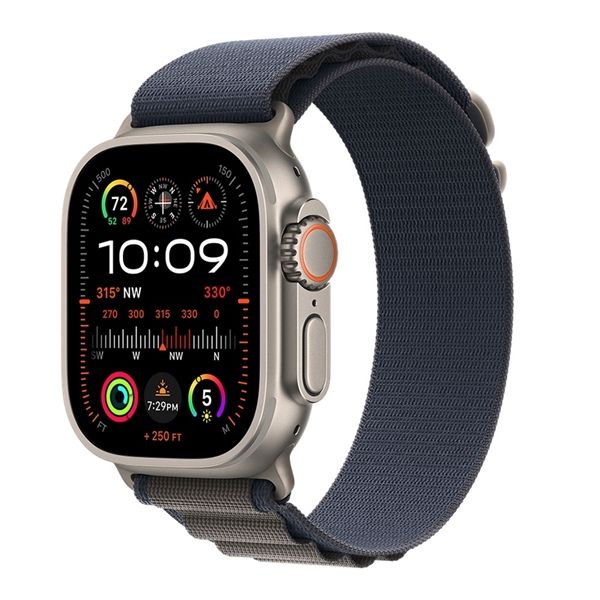 Watch Ultra 2 Gps + Cellular 49mm Titanio - Cinturino Alpine Loop Blu M - Apple - APP.MREP3TY/A