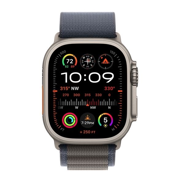 Watch Ultra 2 Gps + Cellular 49mm Titanio - Cinturino Alpine Loop Blu M - Apple - APP.MREP3TY/A