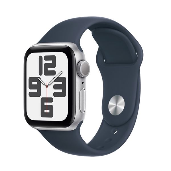 Watch Se Gps 40mm Alluminio Argento - Cinturino Sport Blu Tempesta M/l - Apple - APP.MRE23QL/A