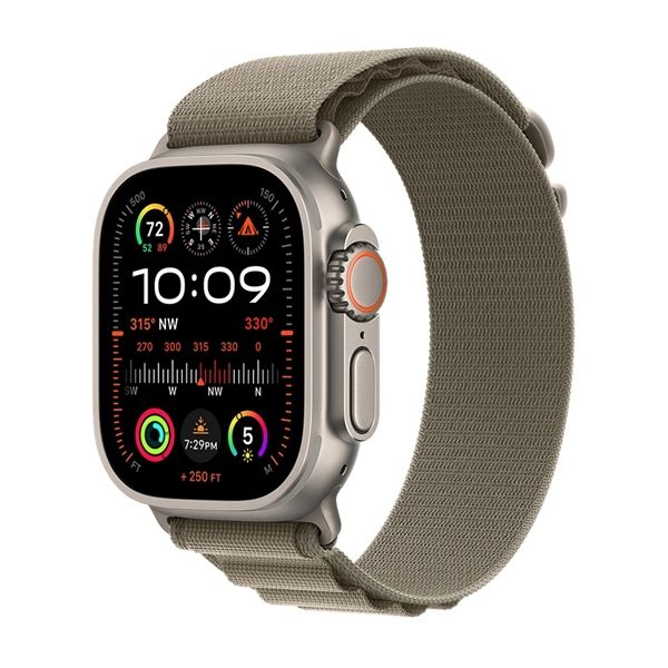 Watch Ultra 2 Gps + Cellular 49mm Titanio - Cinturino Alpine Loop Oliva
L - Apple - APP.MRF03TY/A