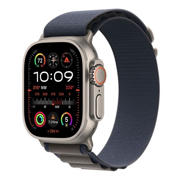 Watch Ultra 2 Gps + Cellular 49mm Titanio - Cinturino Alpine Loop Blu S - Apple - APP.MREK3TY/A