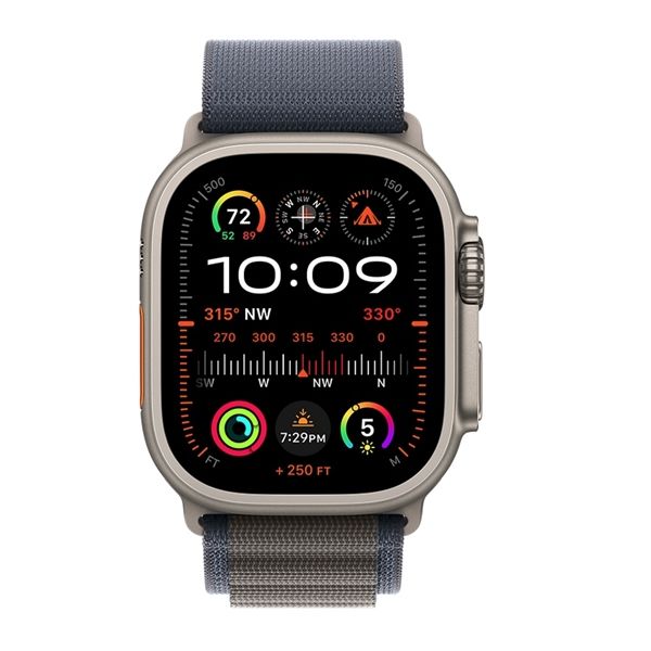 Watch Ultra 2 Gps + Cellular 49mm Titanio - Cinturino Alpine Loop Blu L - Apple - APP.MREQ3TY/A